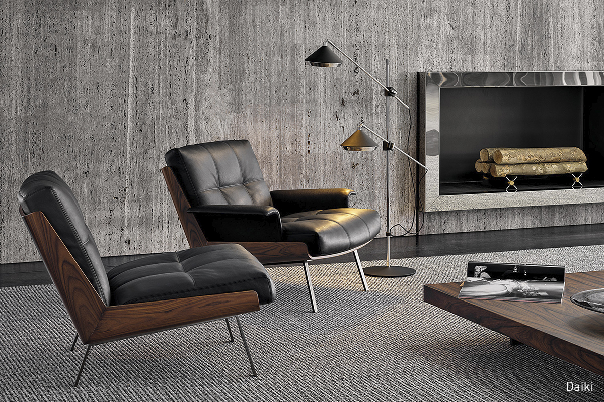 <p>In occasione delle successive collezioni, Marcio Kogan&nbsp;rafforza il sodalizio creativo con Minotti e si confronta per la prima volta con diversi progetti di arredo da interni, come le poltrone&nbsp;<strong>Daiki</strong>, la famiglia di contenitori&nbsp;<strong>Boteco</strong>&nbsp;e i tavoli e tavolini <strong>Linha</strong>.&nbsp;</p>
